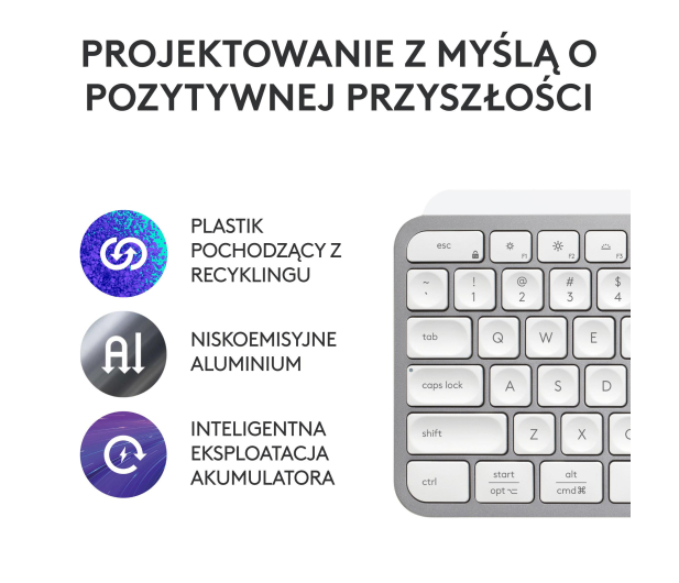 LOGITECH MX Keys S Jasnoszary 920-011588 - 1145860 - zdjęcie 11